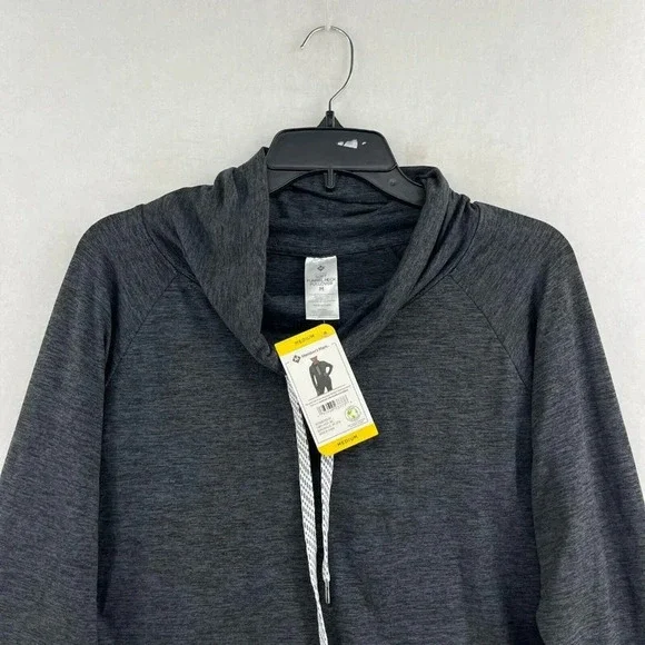 Member's Mark Shirt Women's Sz M Gray Favorite Soft Funnel Neck Pullover - Picture 6 of 11